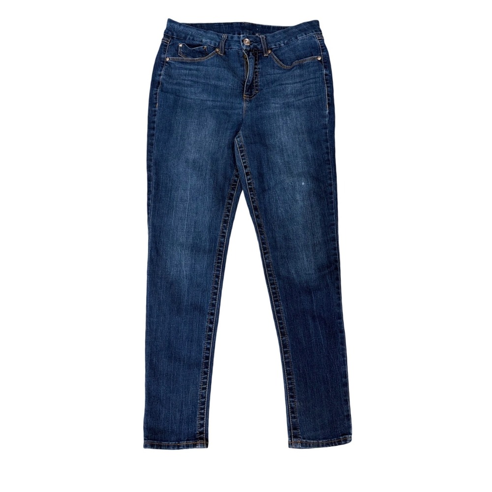 Seven7 Womens Skinny Jeans Dark Wash Stretch Denim Size 12 RN 109890
